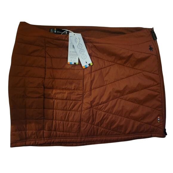 Smartwool Smartloft Zip Skirt Womens XL Pecan Brown Merino Wool - Picture 2 of 2